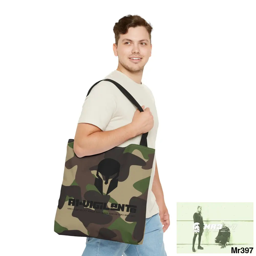 A1- Vigilante Sparta Camo Tote Bag (AOP) Bags