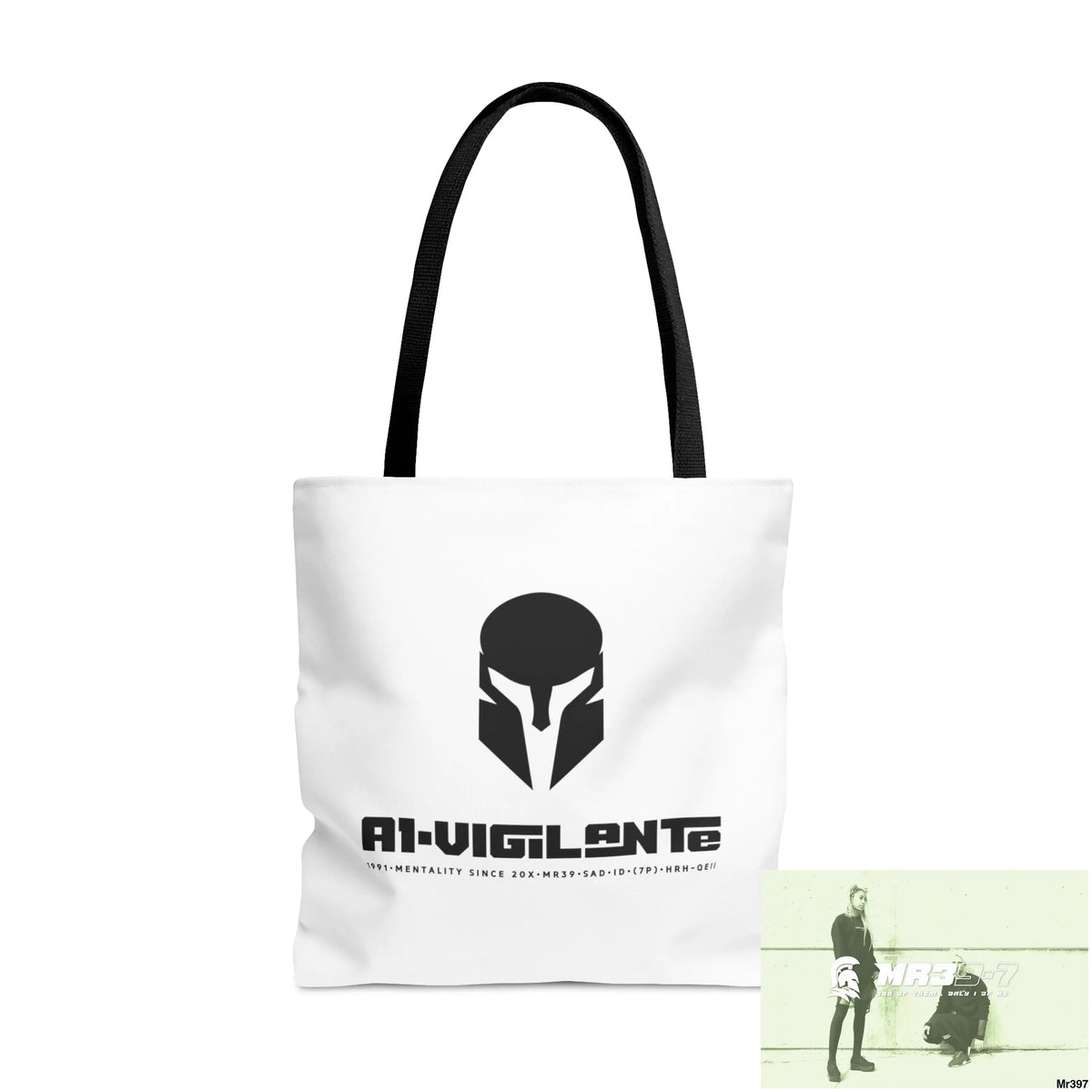 A1- Vigilante Sparta Camo Tote Bag (AOP) Large Bags