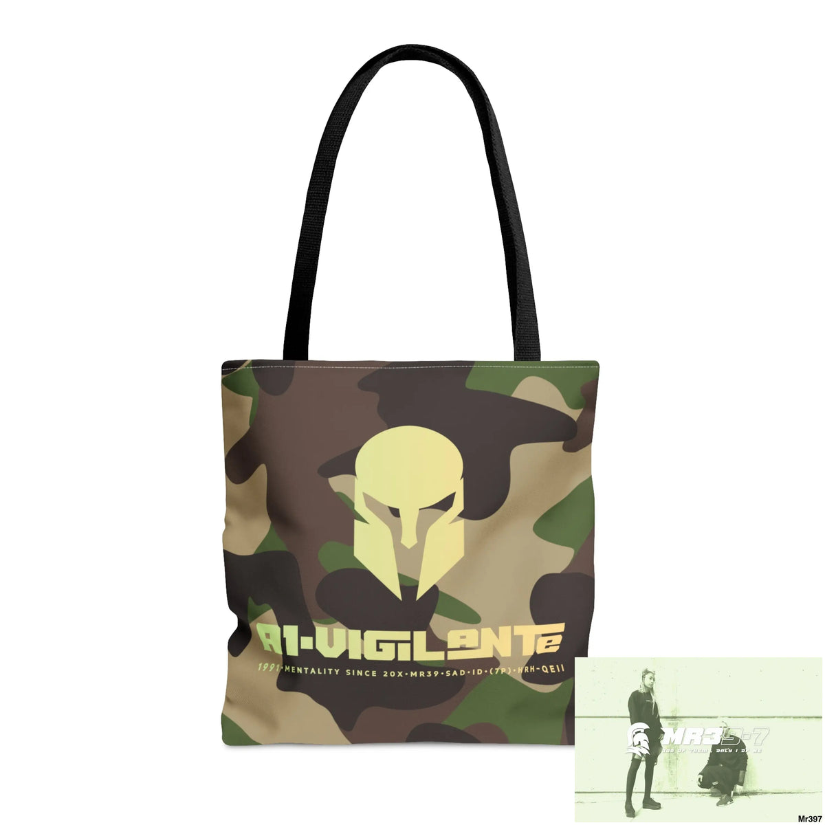 A1- Vigilante Sparta Camo Tote Bag (AOP) Medium Bags