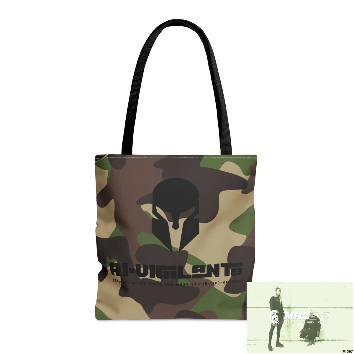 A1- Vigilante Sparta Camo Tote Bag (AOP) Medium Bags