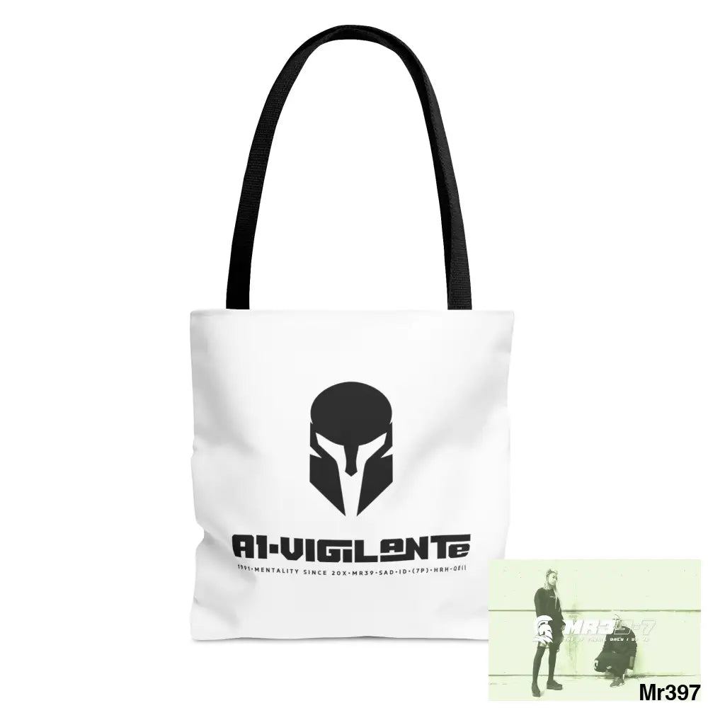 A1- Vigilante Sparta Camo Tote Bag (AOP) Small Bags