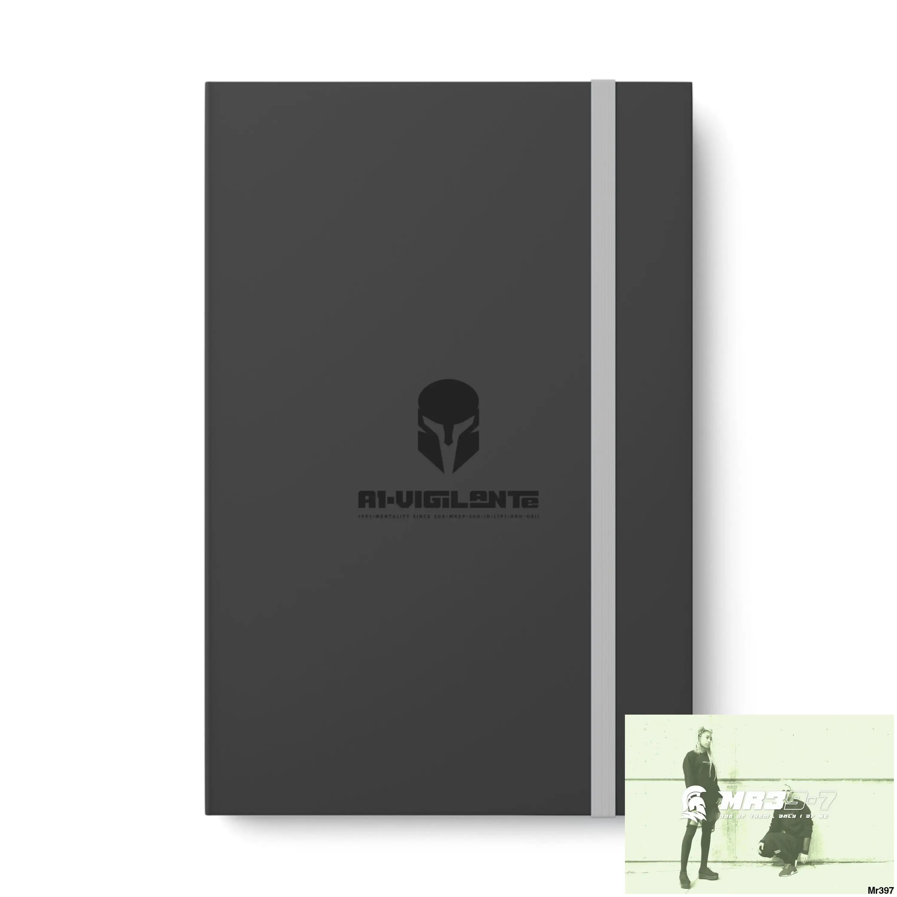 A1-Vigilante Sparta Color Contrast Notebook - Ruled 5.5’’ x 8.25’’ / Gray / Ruled line Paper products