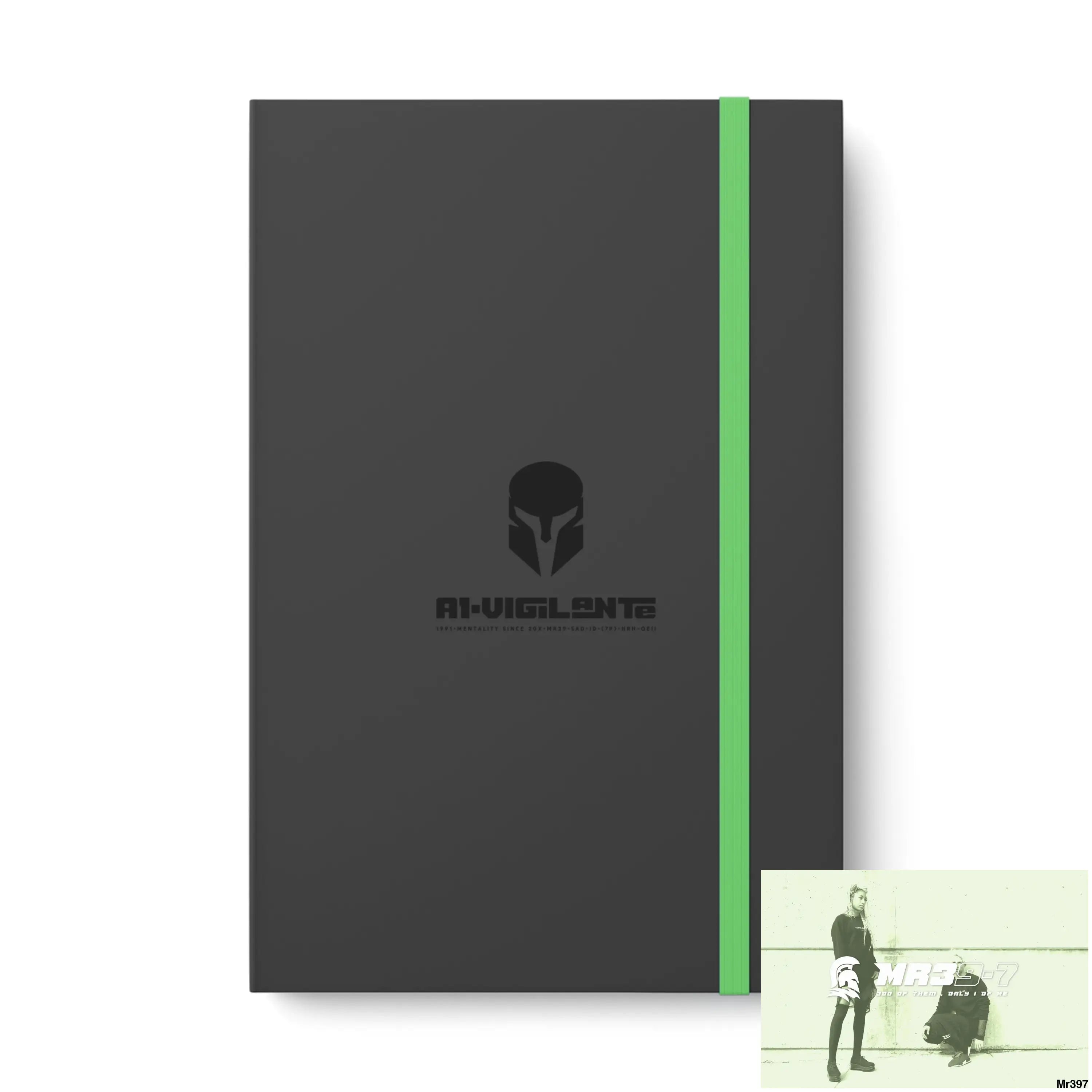 A1-Vigilante Sparta Color Contrast Notebook - Ruled 5.5’’ x 8.25’’ / Lime / Ruled line Paper products