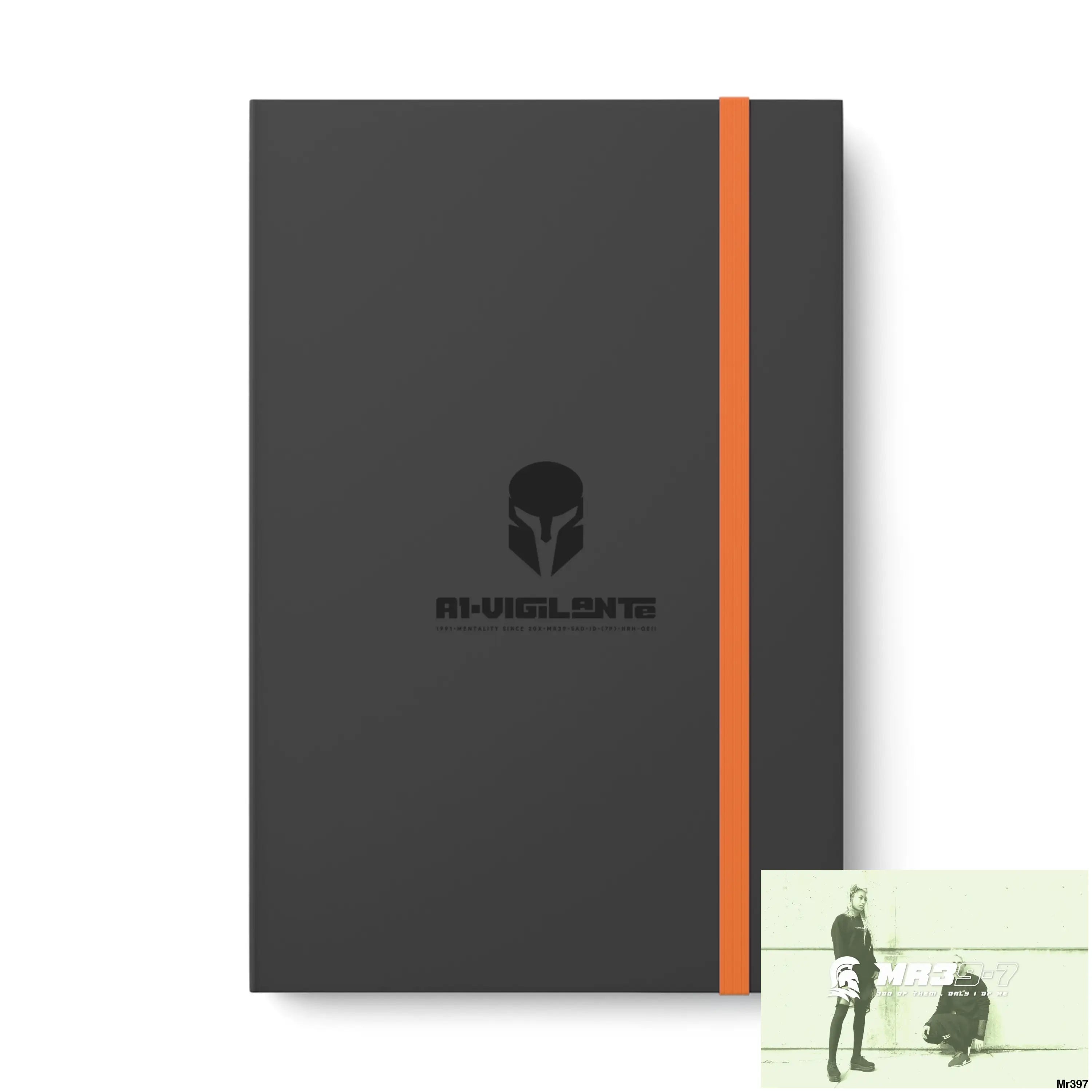 A1-Vigilante Sparta Color Contrast Notebook - Ruled 5.5’’ x 8.25’’ / Orange / Ruled line Paper products