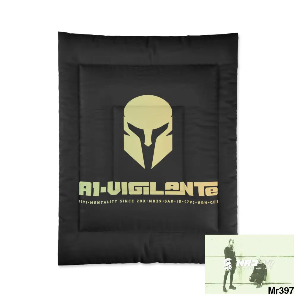 A1-Vigilante Sparta Comforter 68’’ × 88’’ Home Decor