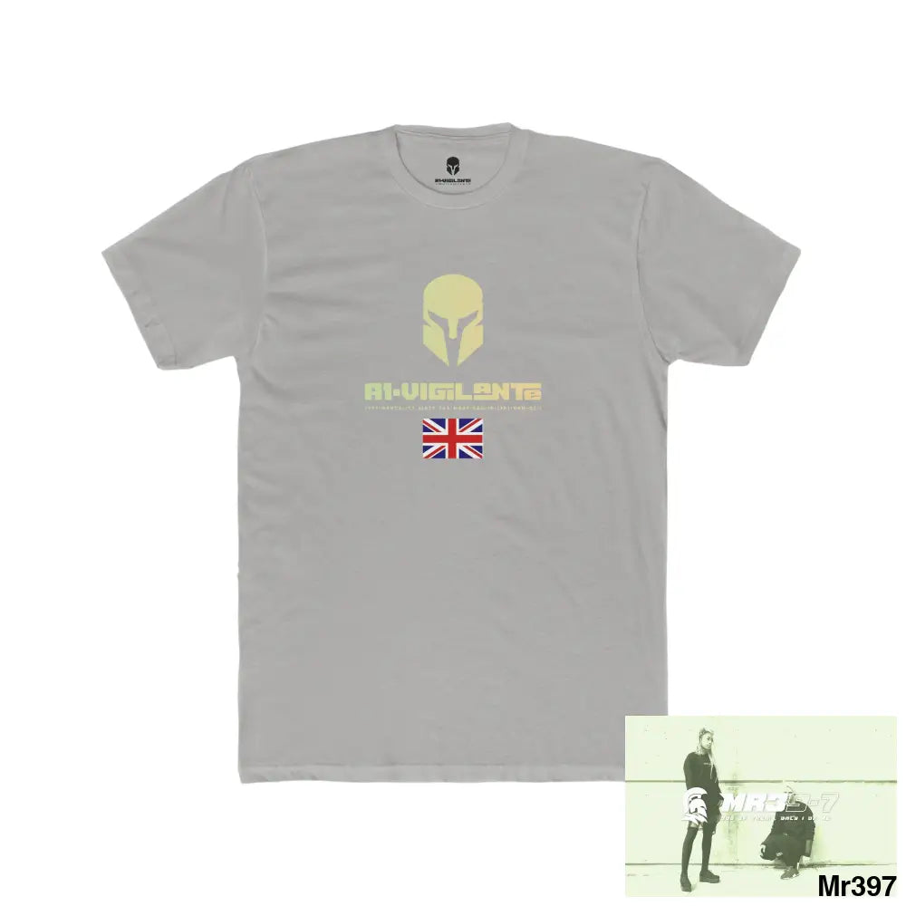 A1-Vigilante Sparta Create your own Adventures and your dreams will follow Men’s Cotton Crew Tee Solid Light Grey / S