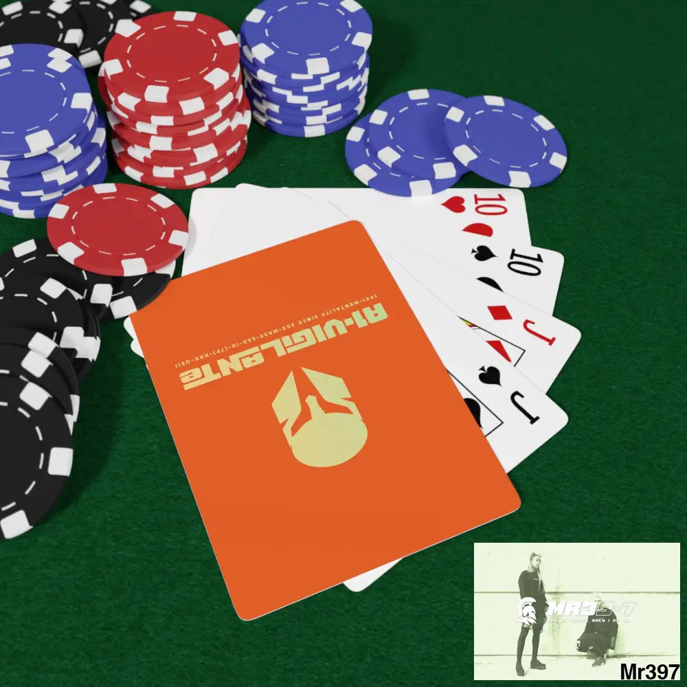 A1-Vigilante Sparta Custom Poker Cards 2.47’’ x 3.47’’ / White / Semi Glossy Paper products