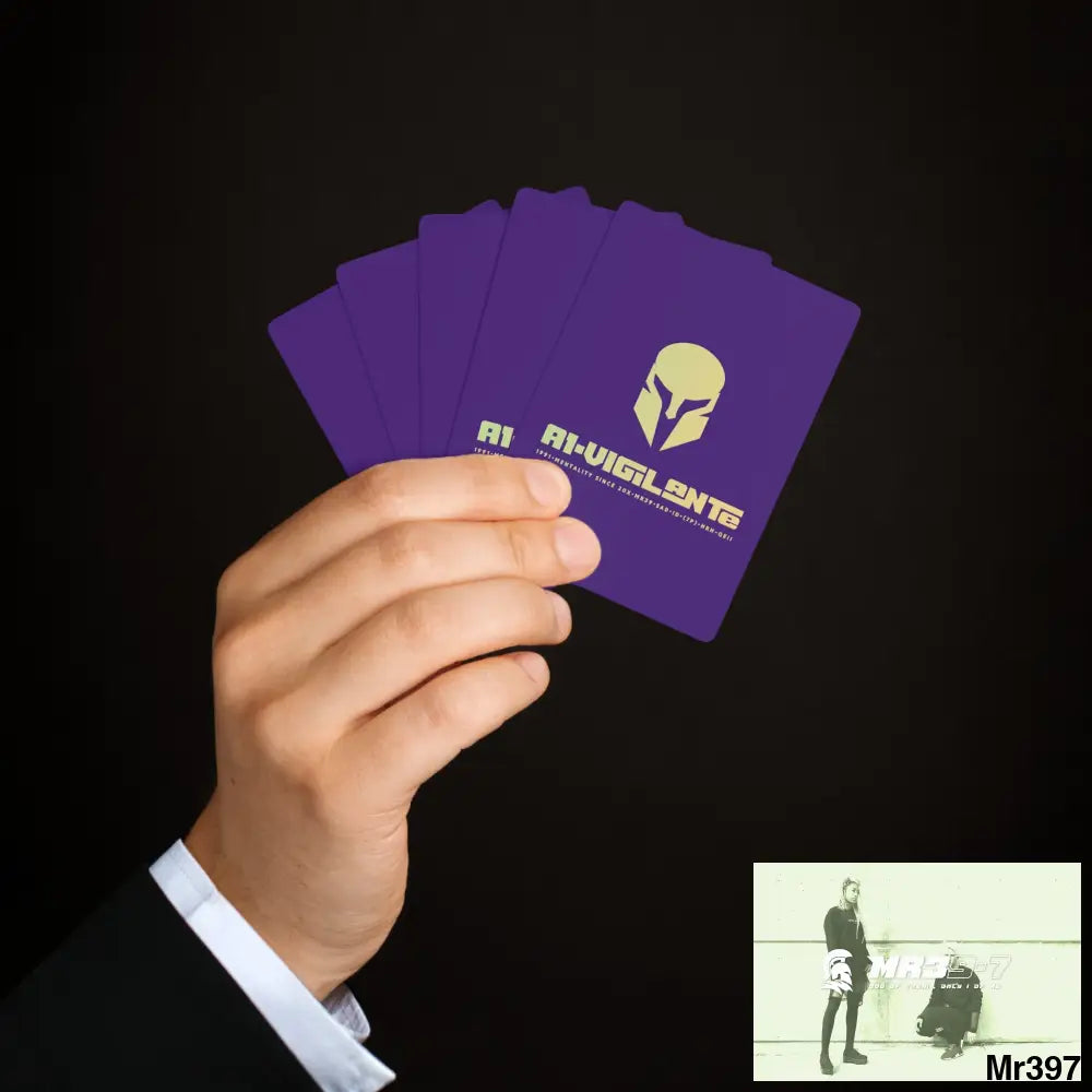 A1-Vigilante Sparta Custom Poker Cards 2.47’’ x 3.47’’ / White / Semi Glossy Paper products