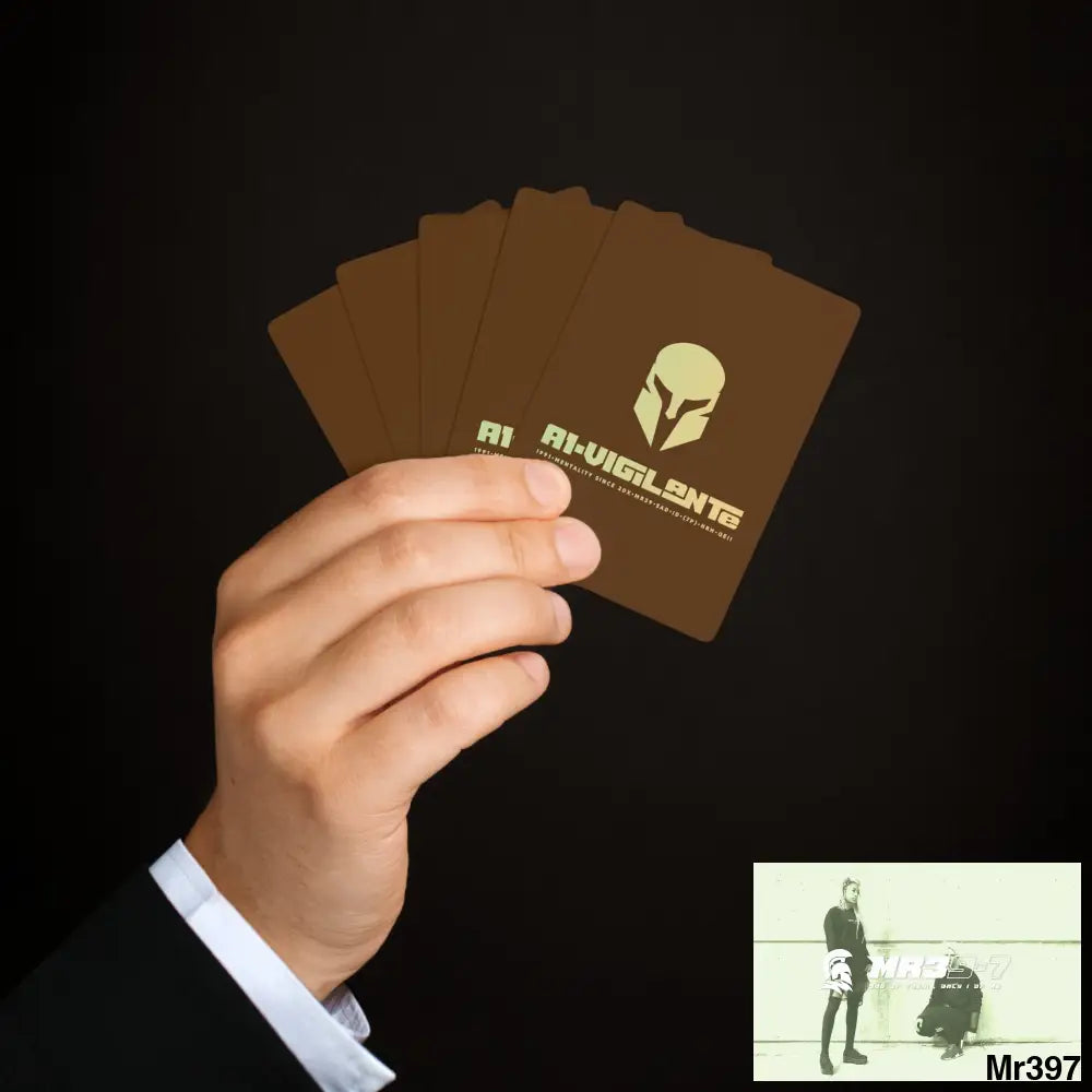 A1-Vigilante Sparta Custom Poker Cards 2.47’’ x 3.47’’ / White / Semi Glossy Paper products