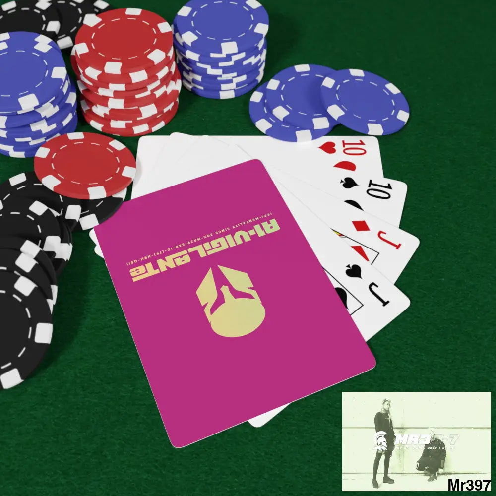 A1-Vigilante Sparta Custom Poker Cards 2.47’’ x 3.47’’ / White / Semi Glossy Paper products