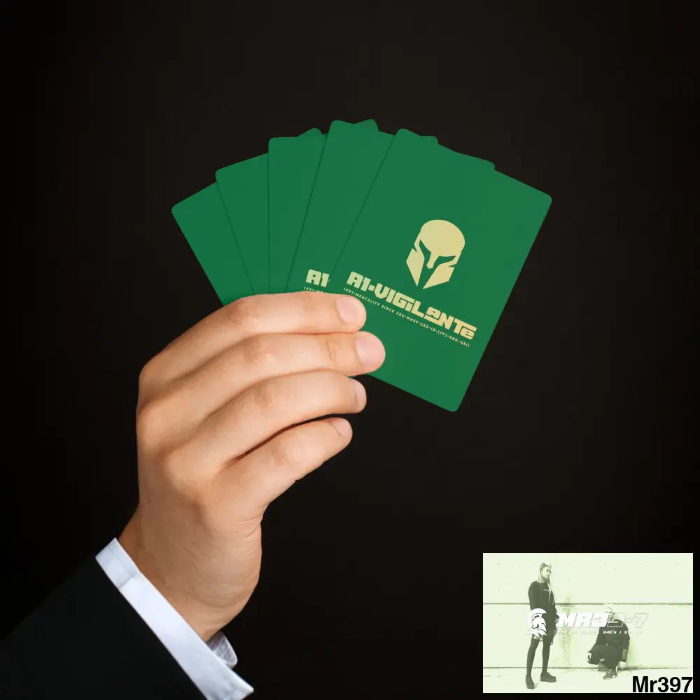 A1-Vigilante Sparta Custom Poker Cards 2.47’’ x 3.47’’ / White / Semi Glossy Paper products