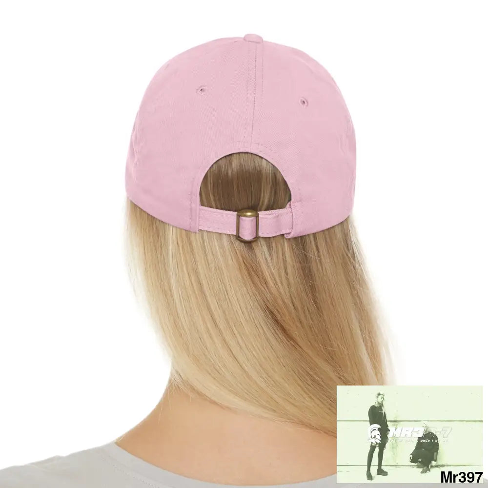 A1. Vigilante Sparta Dad Hat with Leather Patch (Round) Hats