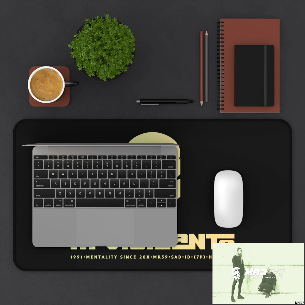 A1-Vigilante Sparta Desk Mat 12’’ × 22’’ Home Decor