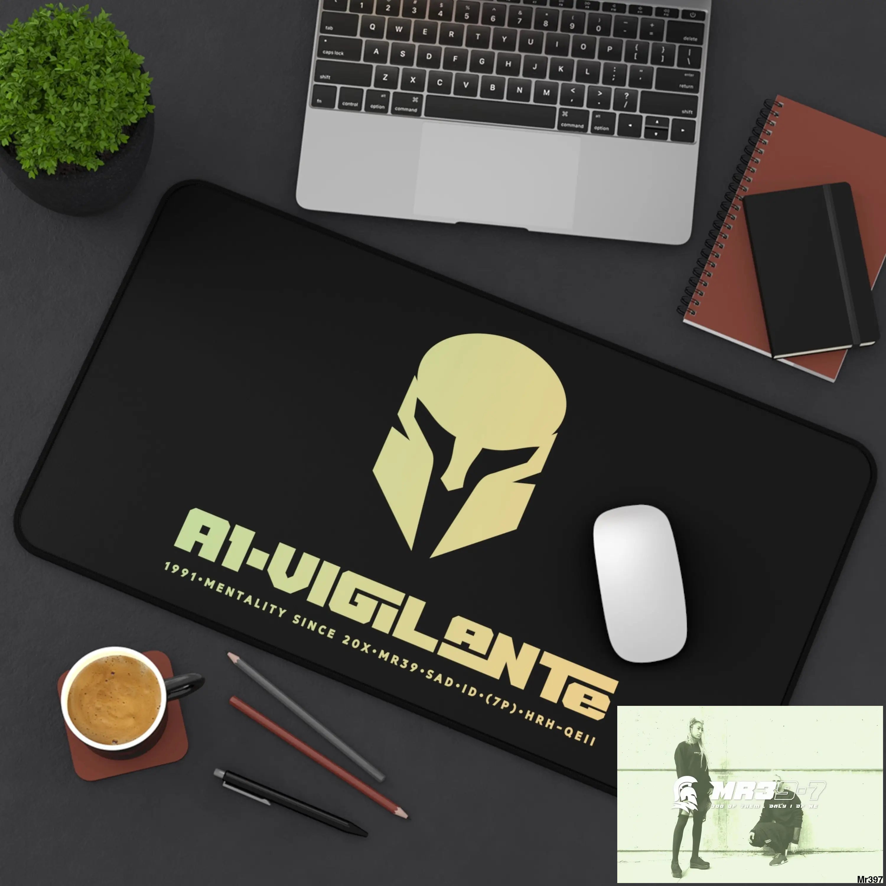 A1-Vigilante Sparta Desk Mat Home Decor