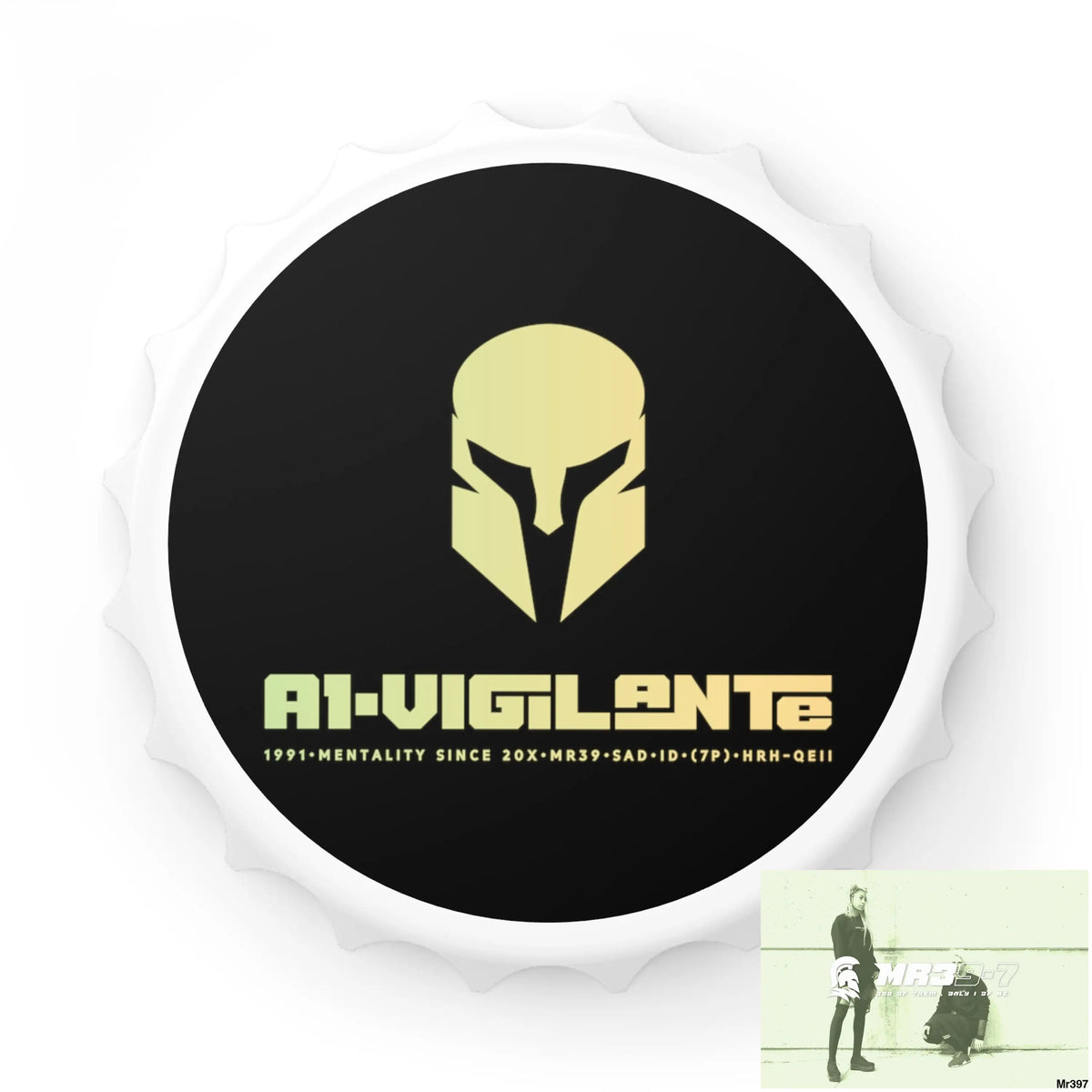 A1- Vigilante Sparta Edition Magnetic Bottle Opener One size / White Accessories