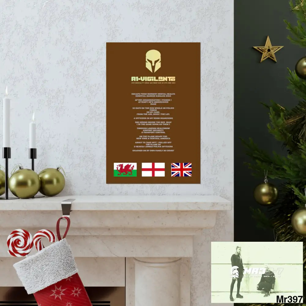 A1-Vigilante Sparta Escape from Hergest MH Hospital 2013 Matte Vertical Posters Poster