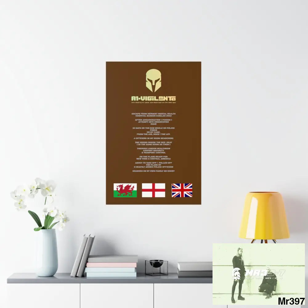 A1-Vigilante Sparta Escape from Hergest MH Hospital 2013 Matte Vertical Posters Poster