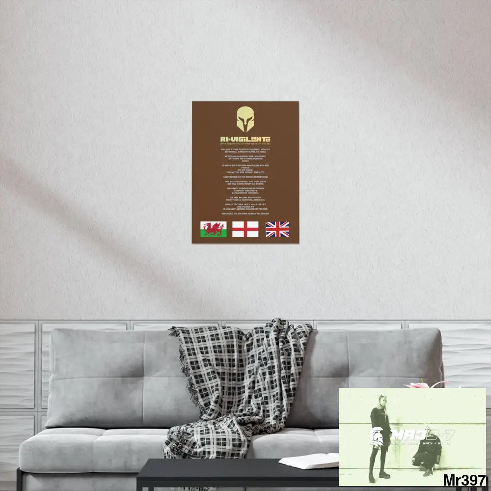 A1-Vigilante Sparta Escape from Hergest MH Hospital 2013 Matte Vertical Posters Poster