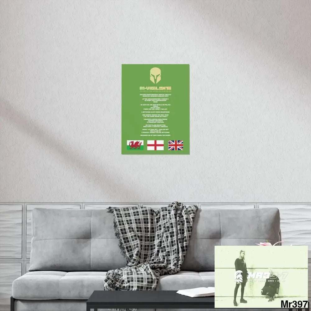 A1-Vigilante Sparta Escape from Hergest MH Hospital 2013 Matte Vertical Posters Poster