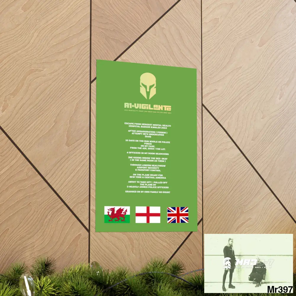 A1-Vigilante Sparta Escape from Hergest MH Hospital 2013 Matte Vertical Posters Poster