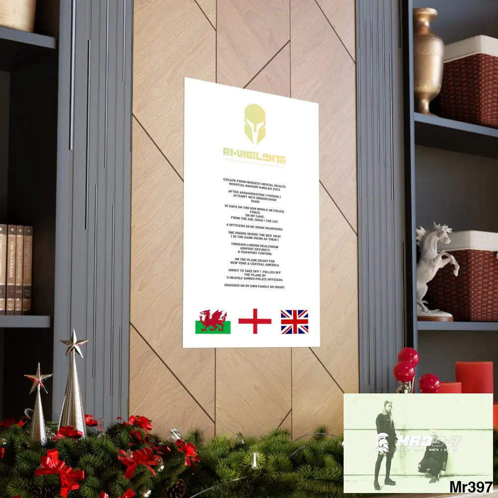 A1-Vigilante Sparta Escape from Hergest MH Hospital 2013 Matte Vertical Posters Poster