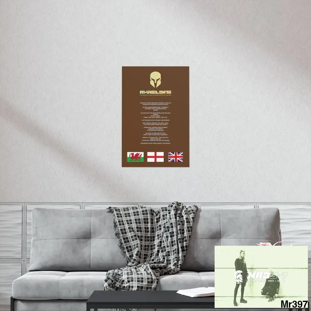 A1-Vigilante Sparta Escape from Hergest MH Hospital 2013 Matte Vertical Posters Poster