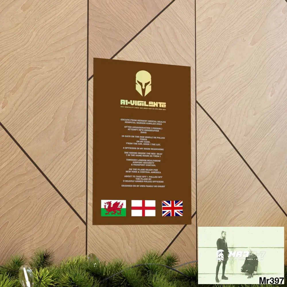 A1-Vigilante Sparta Escape from Hergest MH Hospital 2013 Matte Vertical Posters Poster