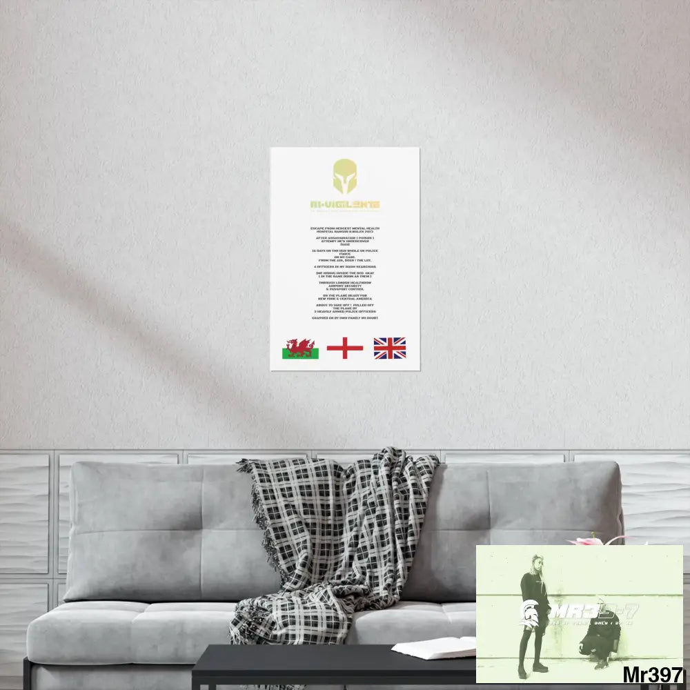 A1-Vigilante Sparta Escape from Hergest MH Hospital 2013 Matte Vertical Posters Poster