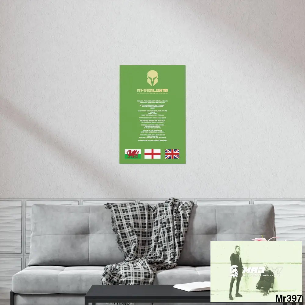 A1-Vigilante Sparta Escape from Hergest MH Hospital 2013 Matte Vertical Posters Poster