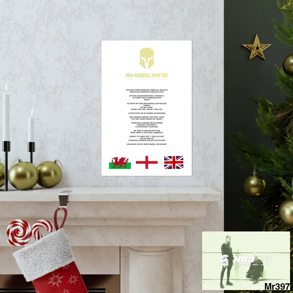 A1-Vigilante Sparta Escape from Hergest MH Hospital 2013 Matte Vertical Posters Poster