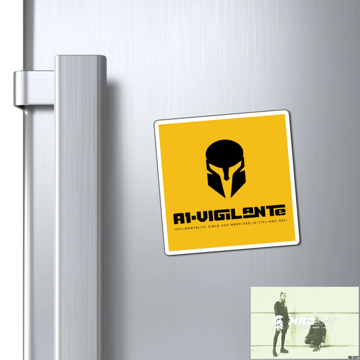 A1-Vigilante Sparta Fridge Magnet 3’’ × 3’’ Paper products