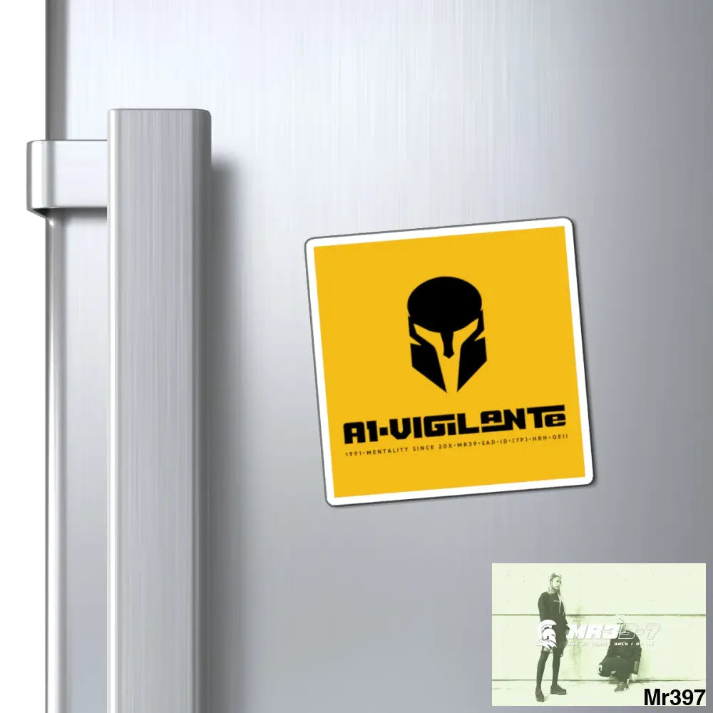 A1-Vigilante Sparta Fridge Magnet 3’’ × 3’’ Paper products