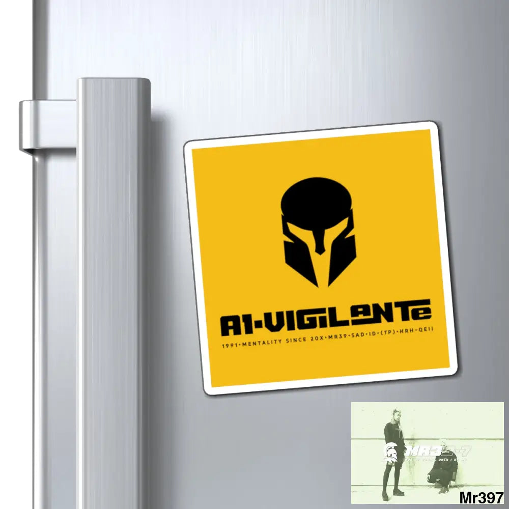 A1-Vigilante Sparta Fridge Magnet 4’’ × 4’’ Paper products