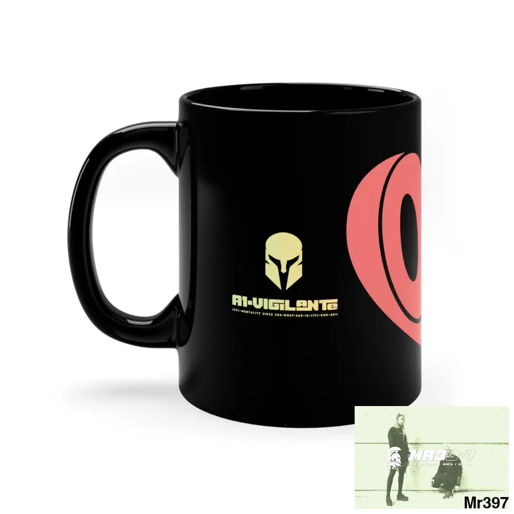 A1-Vigilante Sparta GBR Love 11oz Black Mug 11oz Mug