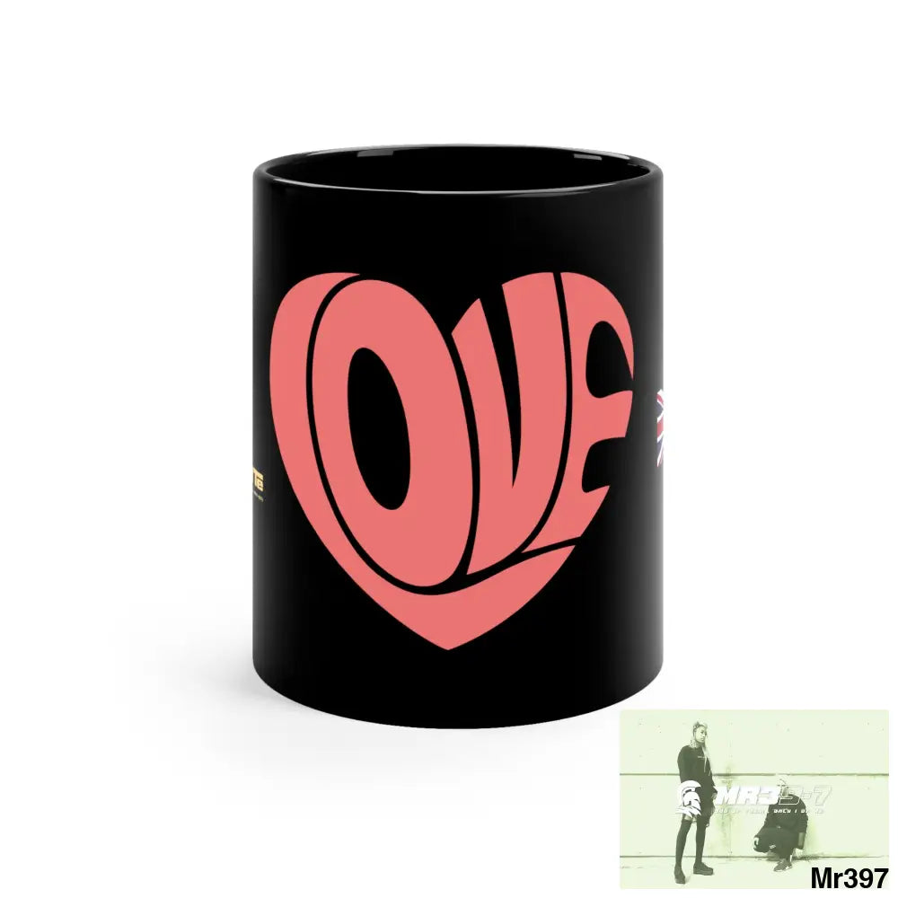 A1-Vigilante Sparta GBR Love 11oz Black Mug 11oz Mug