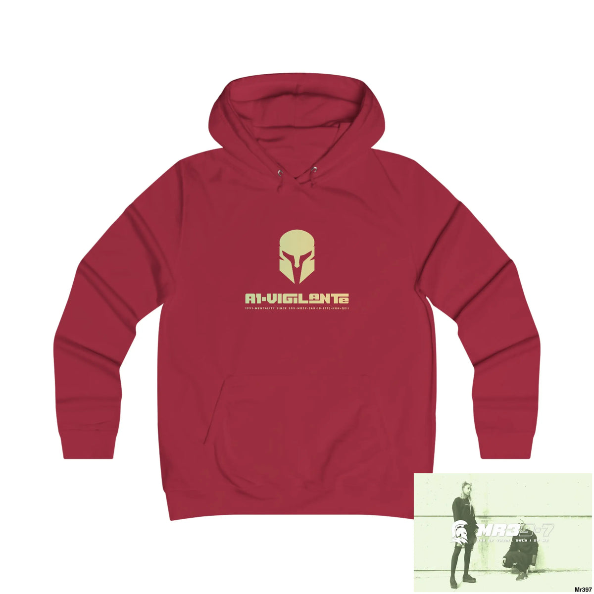 A1-Vigilante - Sparta Girlie College Hoodie S / Red Hot Chilli Hoodie