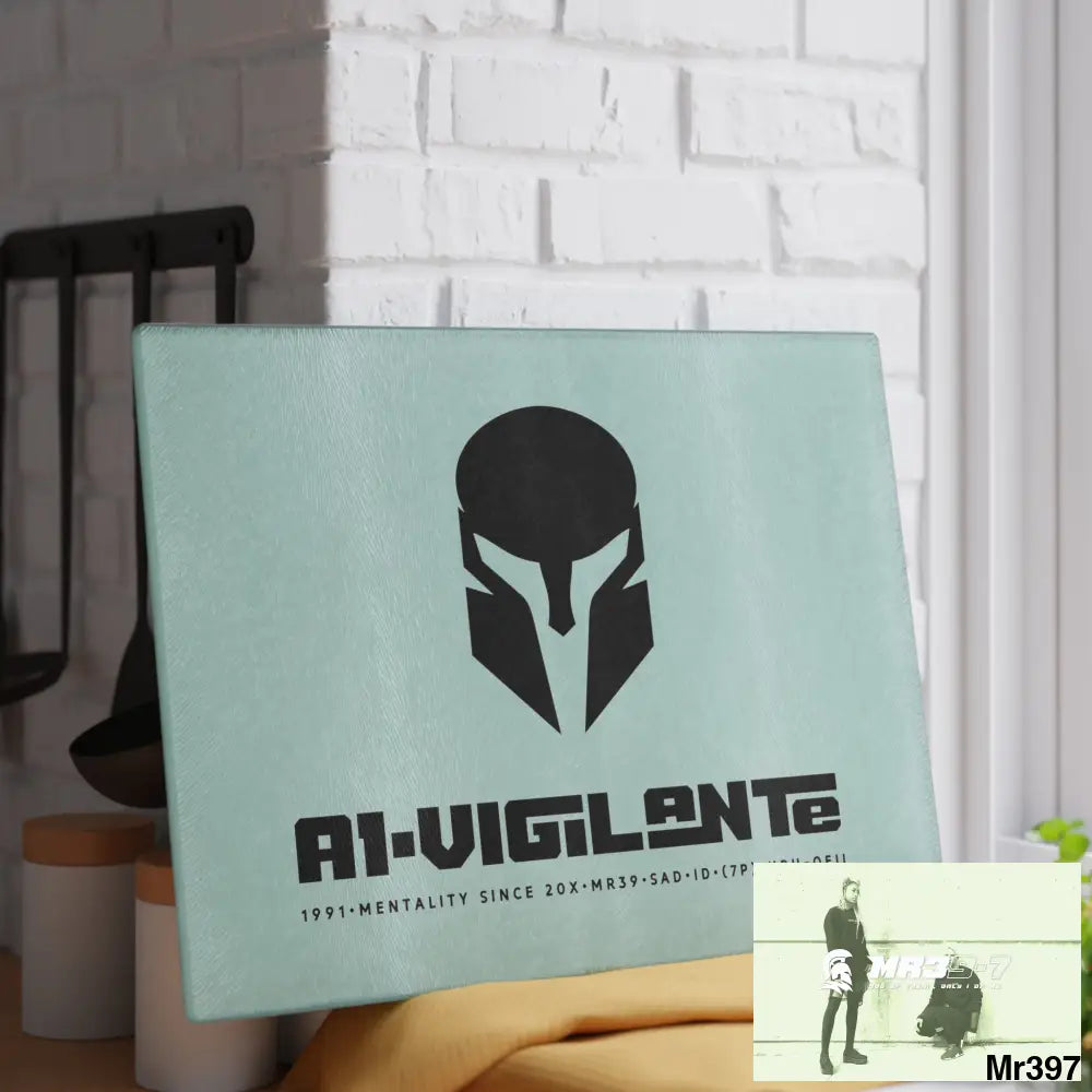A1- Vigilante Sparta Glass Cutting Board Home Decor