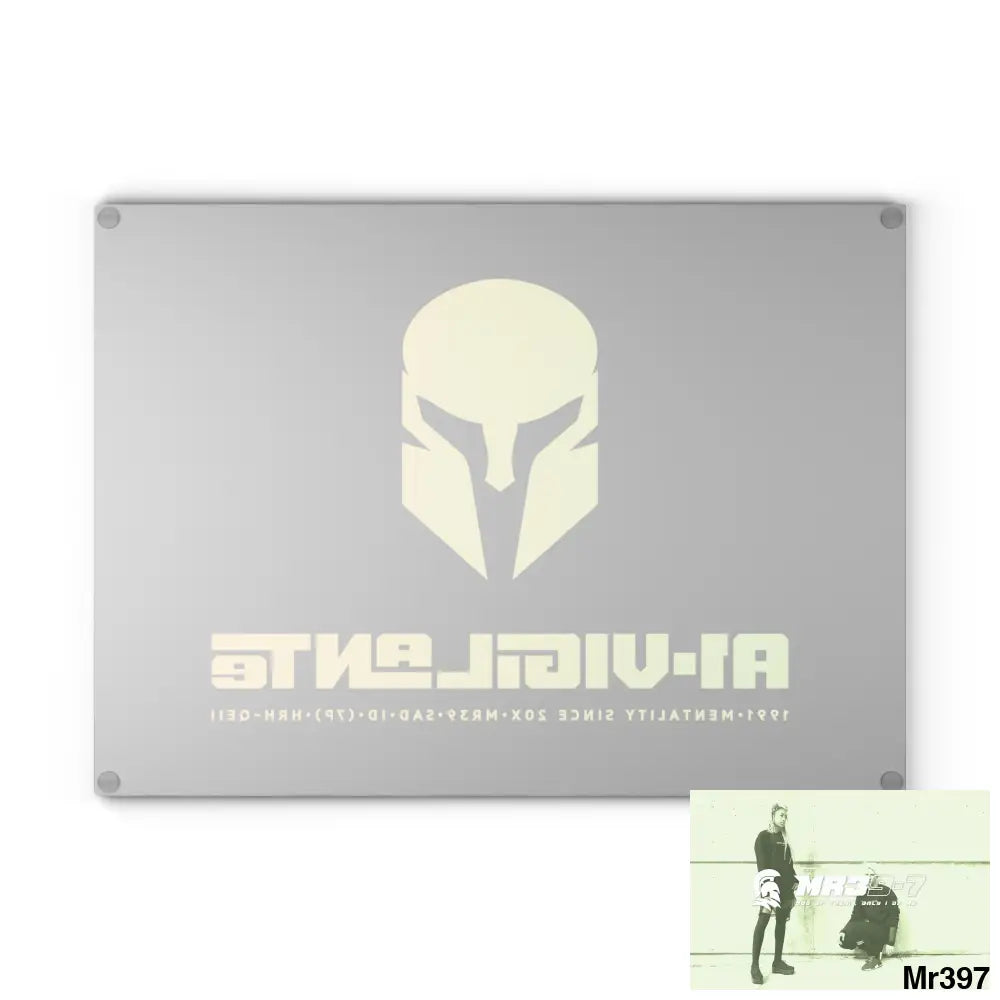 A1- Vigilante -Sparta Glass Cutting Board Home Decor