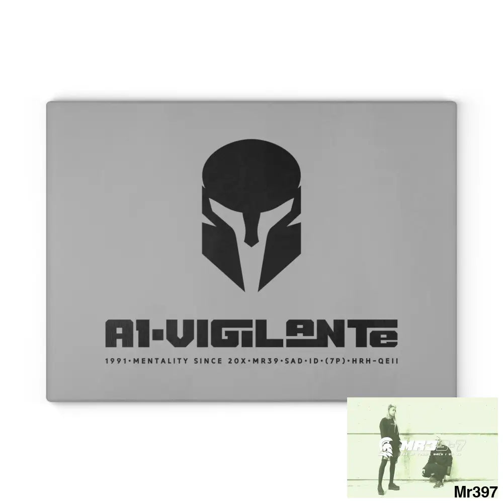A1- Vigilante Sparta Glass Cutting Board Home Decor