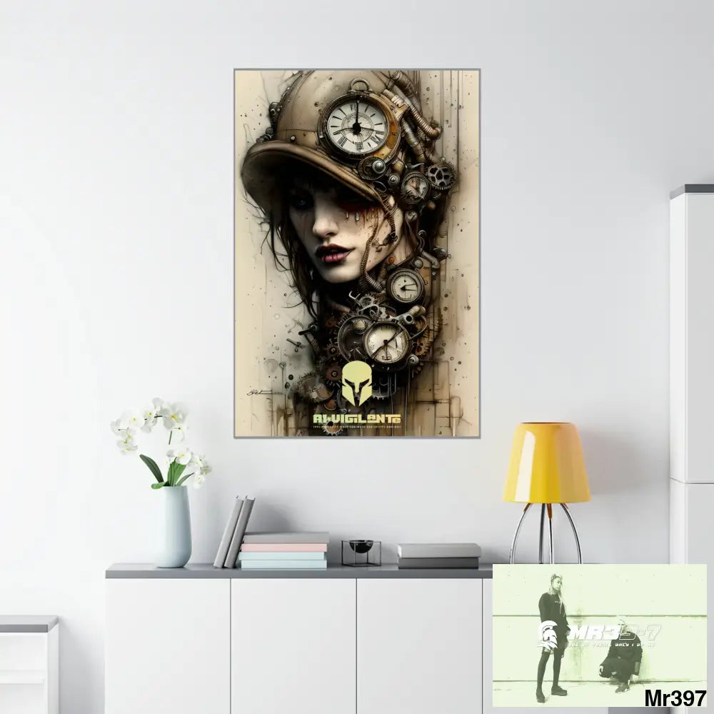 A1-Vigilante Sparta Gothic Animal Super Resolution Graphic Matte Vertical Posters 36’’ x 54’’ / Matte Poster