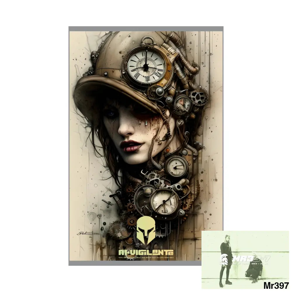 A1-Vigilante Sparta Gothic Animal Super Resolution Graphic Matte Vertical Posters Poster