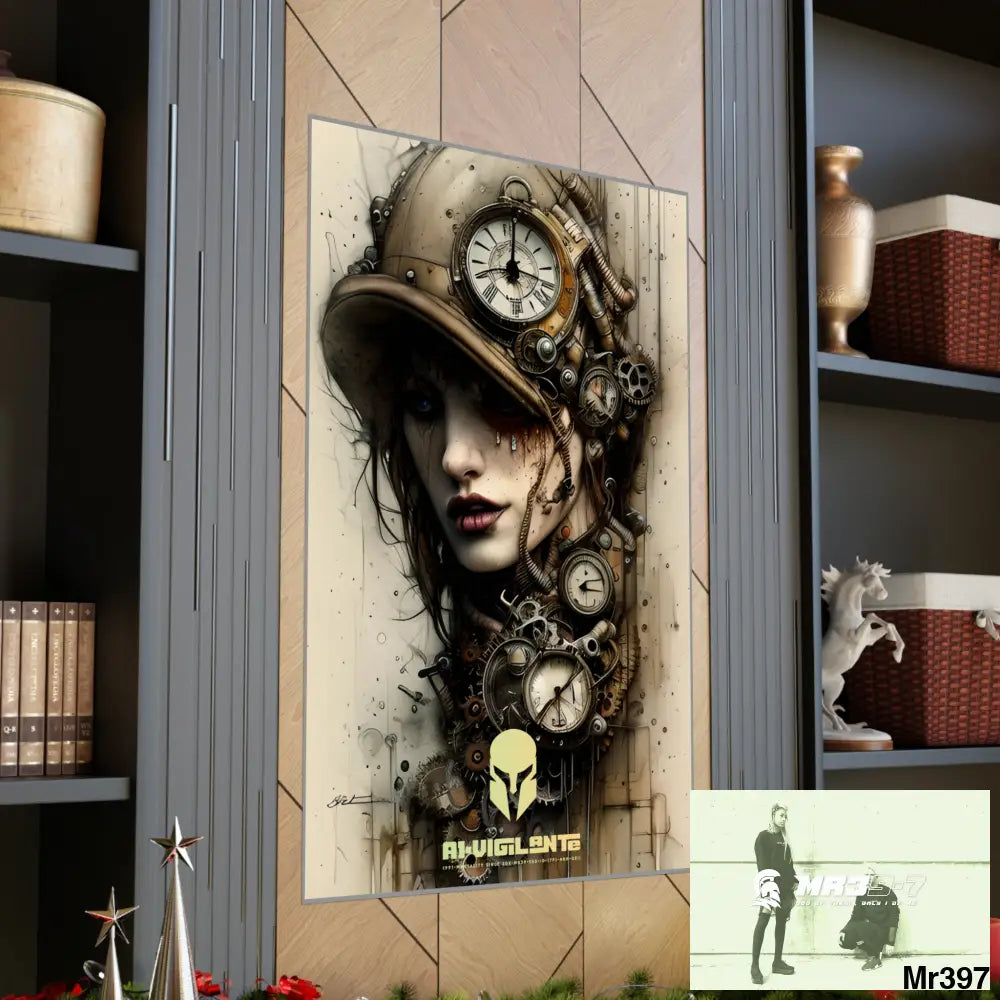 A1-Vigilante Sparta Gothic Animal Super Resolution Graphic Matte Vertical Posters Poster