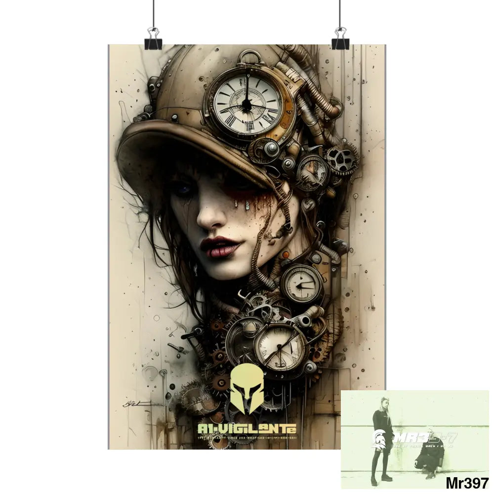 A1-Vigilante Sparta Gothic Animal Super Resolution Graphic Matte Vertical Posters Poster