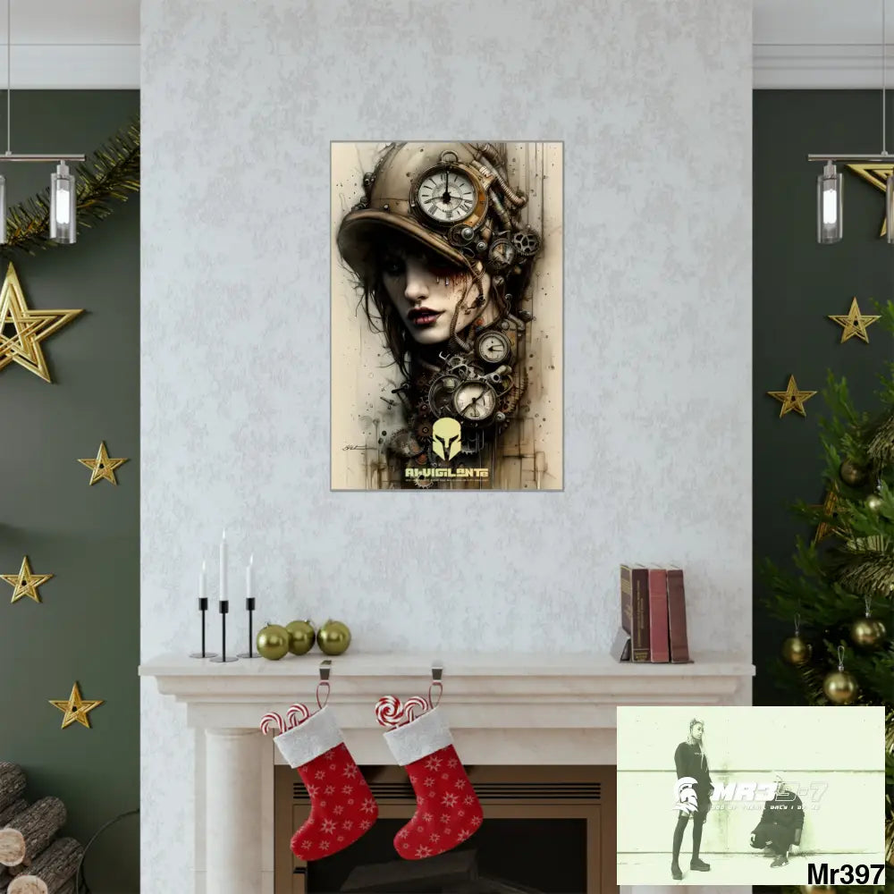 A1-Vigilante Sparta Gothic Animal Super Resolution Graphic Matte Vertical Posters Poster