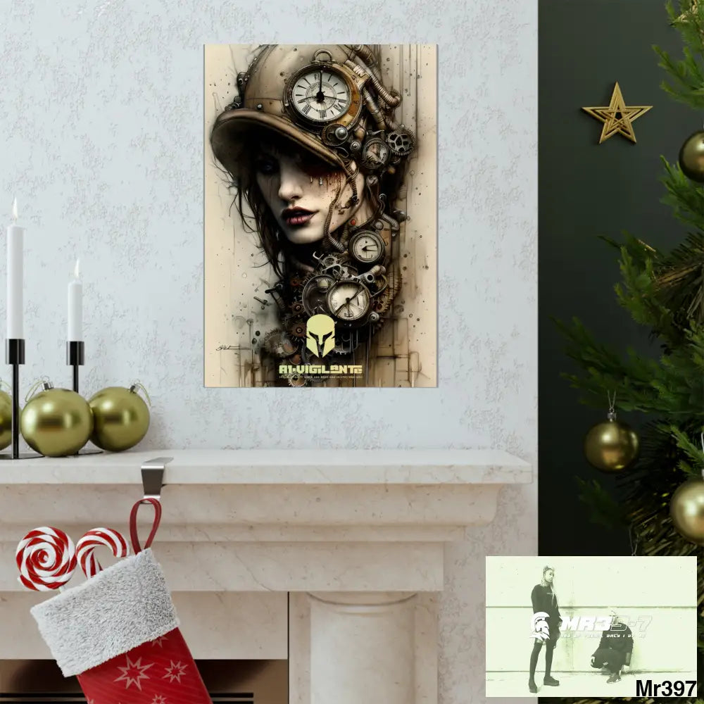 A1-Vigilante Sparta Gothic Animal Super Resolution Graphic Matte Vertical Posters Poster