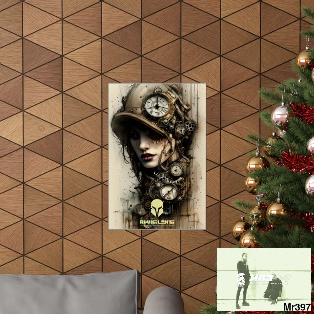 A1-Vigilante Sparta Gothic Animal Super Resolution Graphic Matte Vertical Posters Poster