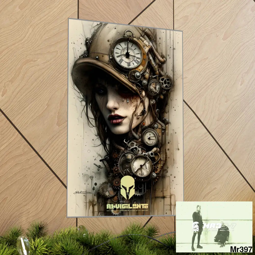 A1-Vigilante Sparta Gothic Animal Super Resolution Graphic Matte Vertical Posters Poster