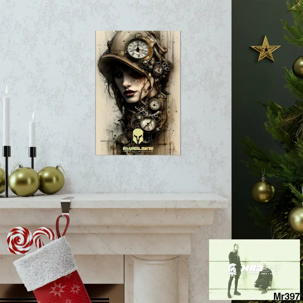 A1-Vigilante Sparta Gothic Animal Super Resolution Graphic Matte Vertical Posters Poster