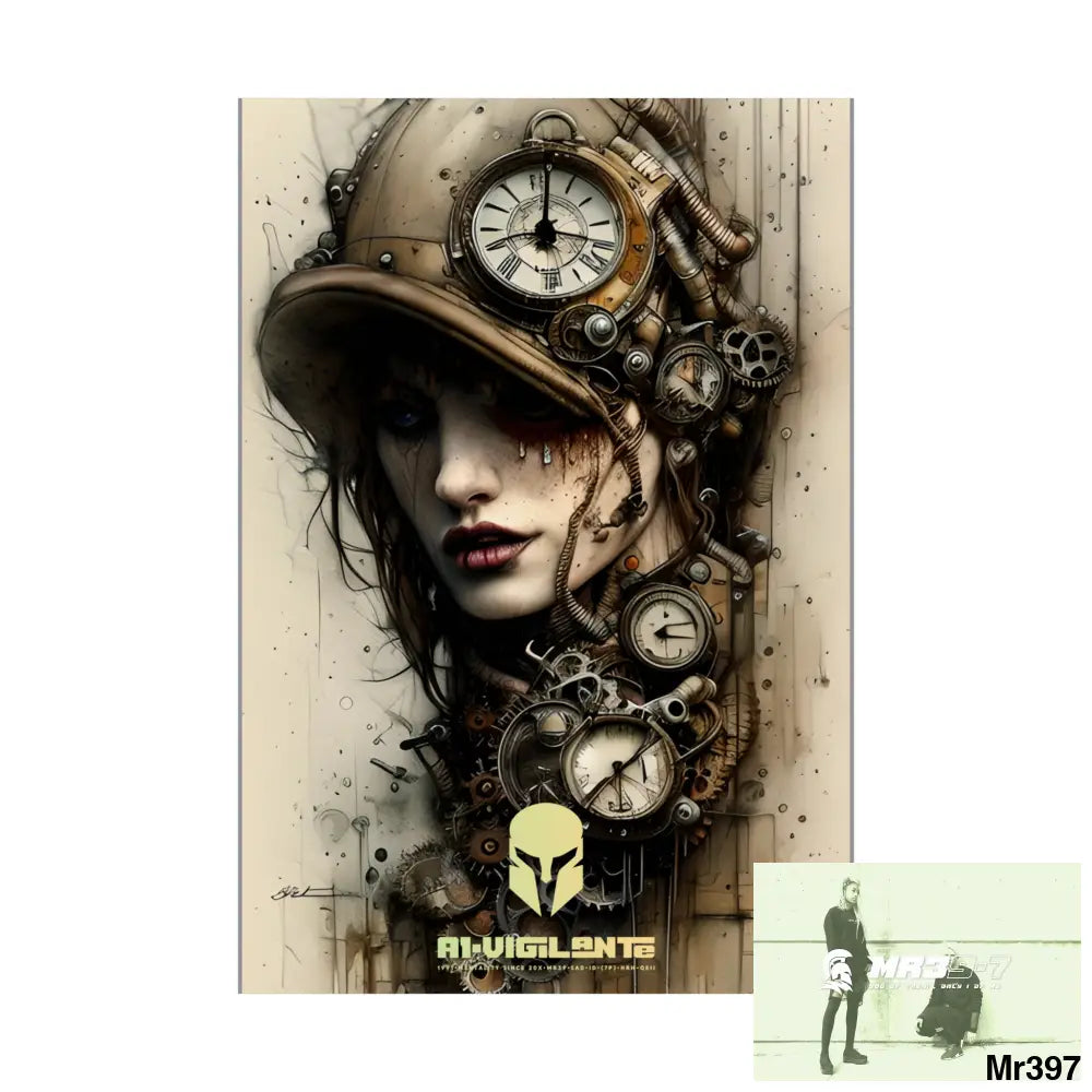 A1-Vigilante Sparta Gothic Animal Super Resolution Graphic Matte Vertical Posters Poster