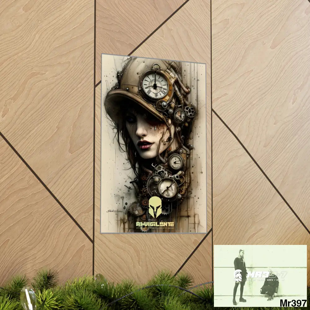 A1-Vigilante Sparta Gothic Animal Super Resolution Graphic Matte Vertical Posters Poster